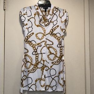FANG knit button front self tie belted top! Vintage excellent condition! Medium!